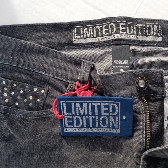 NY&Co Limited Edition Bling Gray Wash Jeans - Picture 2 of 4